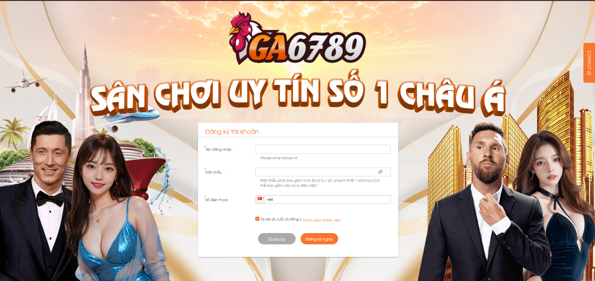 Hướng dẫn đăng ký GA6789