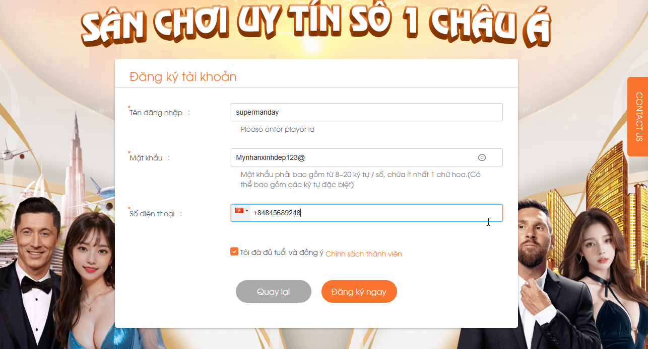 Hướng dẫn chi tiết đăng ký tài khoản GA6789